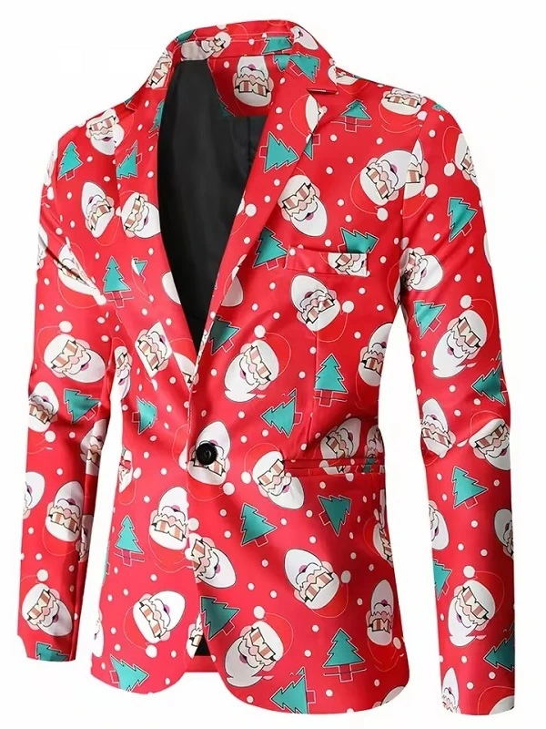Mens Christmas Carnival Party Santa Blazer Mens Christmas Carnival Party Santa Blazer