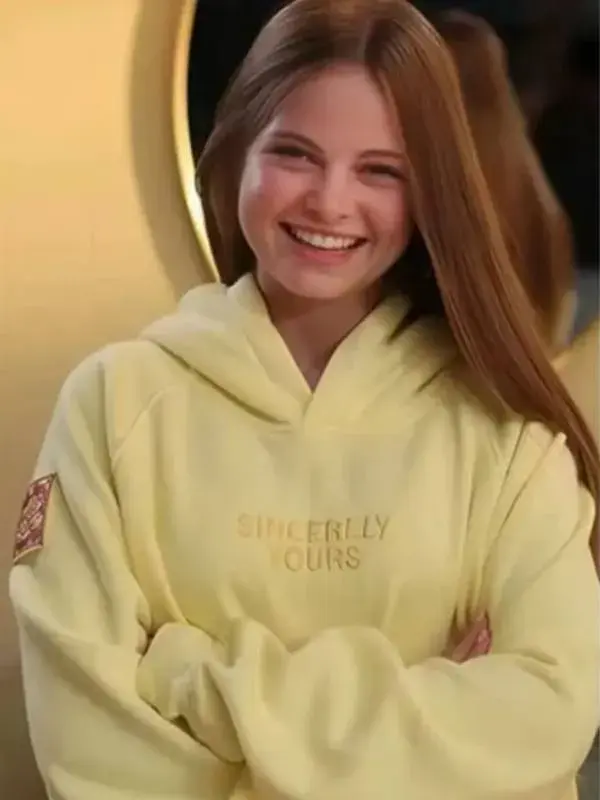 Salish-Matter-Sincerely-Yours-The-Holiday-Yellow-Hoodie Salish Matter Sincerely Yours Hoodie Close-Up View